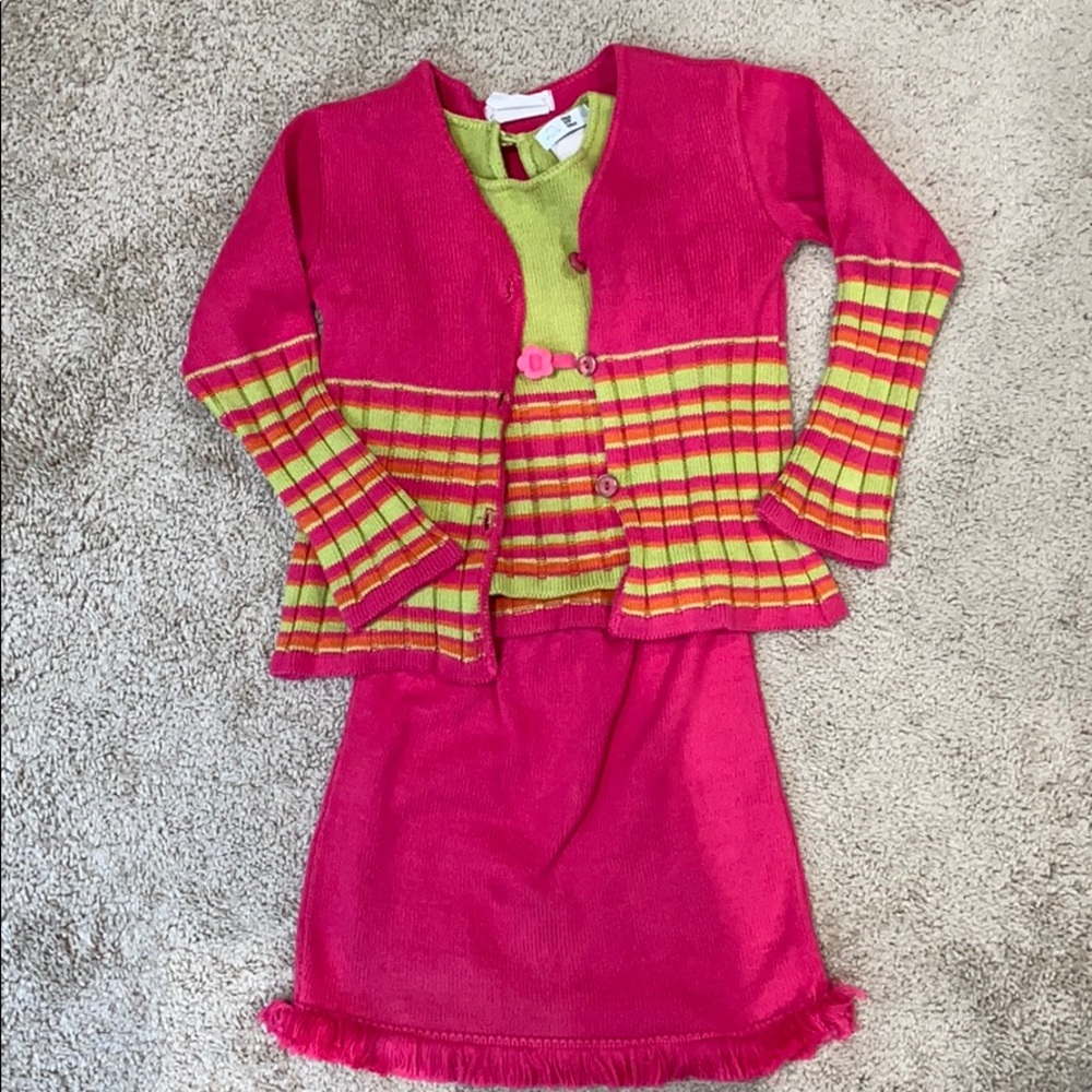 Deux par deux girls sweater set. Size 6